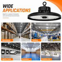 Lámpara LED UFO para Almacenes, Garantía de 7 Años, Lente de PC, Chips LED Liteon 5050, 200 lm por W, IP65, IK08, Protección Contra Sobretensiones de 6kV, Compatible con Zhaga