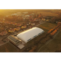 Techo de PVDF de alta calidad, cúpula de aire, dosel de gimnasio, cúpulas inflables con soporte de aire, cúpula de estructura espacial, cubierta de PVC, tienda de estadio interior