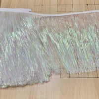 Pinsel herstellung Flash Quaste 10cm 15cm 20cm Breite Lametta Flash Quasten Fliegen binde materialien für das Fliegen fischen Airbrush Making