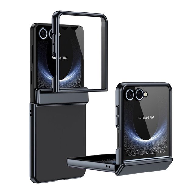 For Samsung Galaxy Z Flip 8 7 6 5 4 3 Ultra-Thin AG Matte Lens Full Protection With Tempered Glass Film Anti-Drop Phone Case