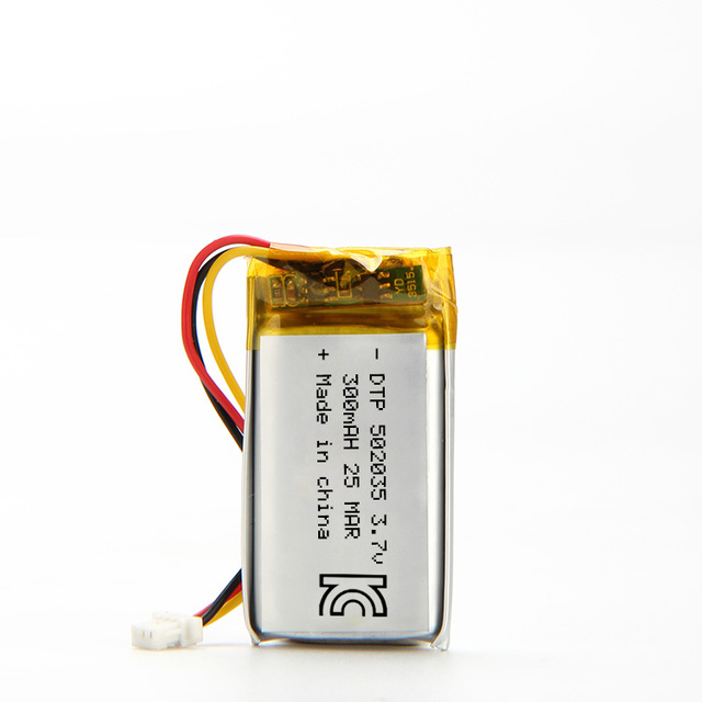 DTP502035 3.7V  Batteries High Energy Lipo Curved Rechargeable Battery kc 300mah