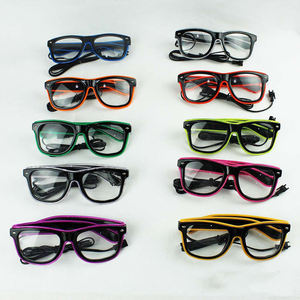 Led Glasses Neon Party Flashing Glasses EL Wire Glowing Gafas Luminous <strong>Bril</strong> Novelty Gift Glow Sunglasses Bright Light Supplies - Product Image 2