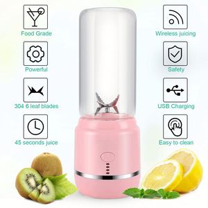 Mini Licuadora Portátil para Cítricos, Recargable por USB, Mezcladora de Smoothies para Frutas y Verduras, de Acero Inoxidable, para Exteriores y Auto - Product Image 3