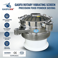 Gaofu Lebensmittelgeeigneter Rotations-Vibrationssieb 1/2/3/4 Schichten Kreissiebmaschine 500 Mesh für Mehl, Stärke und Lebensmittelpulver