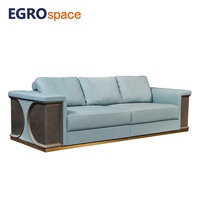 EGROspace – Ensemble de canapés de bureau en cuir pour visiteurs, style élégant et moderne, pour zones de réception et sièges de direction