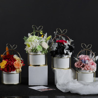 Roses éternelles de luxe les plus populaires pour la décoration intérieure, préservées dans un vase, pour la Saint-Valentin et Noël