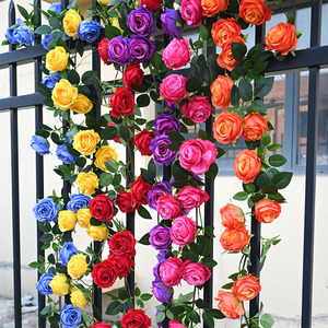 Ramillete de Rosas Artificiales Longpei, Flores de Seda en Naranja, Rosa y Amarillo, Decoración para Pared, Entrada, Fotografía - Product Image 5