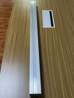 Profils d'extrusion carrés en alliage d'aluminium anodisé série 6000 6063/6061, décorations, certification ISO 9001, découpe, pliage