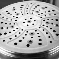 Vente en gros directe usine – Cuiseur vapeur multifonctionnel en acier inoxydable 304, 3 pièces, capacité 1-3L, compatible gaz et induction, pour cuisine et hôtellerie