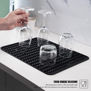 <b>Silicone</b> Dish Drying <b>Mat</b> With Hanging Hole <b>Mat</b> <b>Silicone</b> Dish Drying <b>Mats</b> for Kitchen Counter - Product Image 4