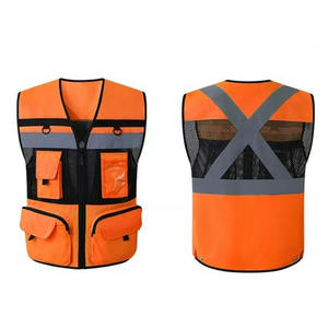 Chaleco de Seguridad Reflectante de Alta Visibilidad, Transpirable, con Múltiples Bolsillos, Ropa de Trabajo - Product Image 1
