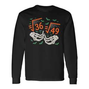 Camiseta de manga larga con estampado de Halloween Math Square Root 67 Meme Gen Alpha Six Seven - Product Image 1