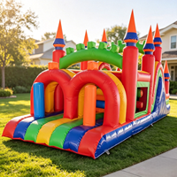 Trampoline gonflable pour enfants, château gonflable amusant, parcours d'obstacles, matériau PVC de qualité commerciale, portable, extérieur, personnalisable, en vente