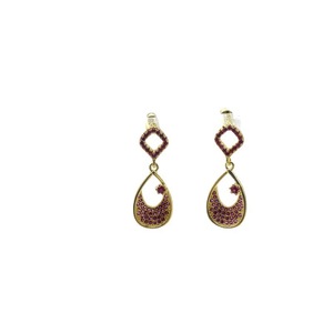 Boucles d'oreilles pendantes en argent sterling S925, micro-pavé de diamants, bijoux de fête pour femmes, boucles d'oreilles tendance, design géométrique en forme de U - Product Image 5