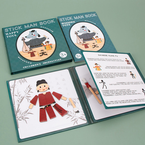 DIY <span class=keywords><strong>Puzzle</strong></span> Livre Dessin Animé Papier Absorption Magnétique <span class=keywords><strong>Puzzle</strong></span> Enfants Préscolaire Jouets Créatifs - Product Image 4