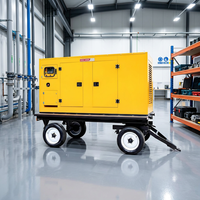 Générateur diesel mobile sur châssis ouvert 250 kW/280 kW 312,5 kVA 50 Hz avec démarrage automatique ATS et type silencieux pour utilisation en extérieur