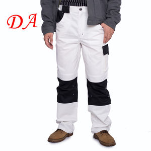Pantalon Cargo en coton blanc de qualité supérieure pour hommes pantalon de peintre de sécurité d'été vêtements de travail marins personnalisés - Product Image 1