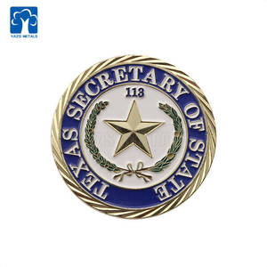 Produttore di Monete Commemorative Personalizzate, Moneta Metallica Personalizzata del Segretario di Stato del Texas, Regalo Ufficiale Souvenir - Product Image 1