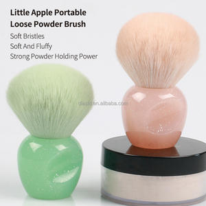 DIAS <span class=keywords><strong>Precio</strong></span> de Fábrica Nuevo Mango de Plástico Polvo Corporal Suave Niños Lindo Simple Tamaño de Viaje Venta al por mayor Rosa Pincel de Maquillaje Individual - Product Image 6