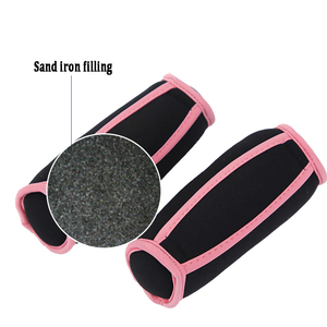 Bolsa de arena suave de <span class=keywords><strong>neopreno</strong></span> personalizada de 1 libra y 2 libras, pesas de mano con mancuernas, pesas de muñeca y tobillo para mujeres, Pilates - Product Image 2
