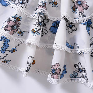 Ropa de Verano para Niños, Vestidos de Niña para Bodas, Vestido de Algodón en Capas con Flores para Niñas de China - Product Image 5