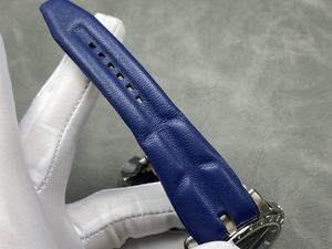 Montre de sport mécanique de luxe bleue avec cadran haut de gamme élégant 20mm bande fermoir couronne cachée Hip Hop Diver Styles de charme de pièce - Product Image 4