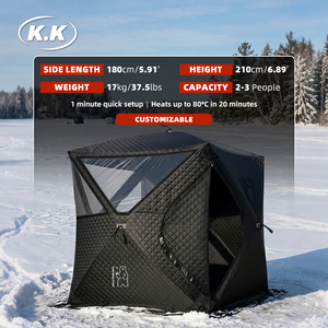 <span class=keywords><strong>Tente</strong></span> de sauna portable Kawagebo Kamp (KK) – Installation facile, 3 couches, Oxford 420D imperméable pour sauna sec extérieur <span class=keywords><strong>2</strong></span>-4 personnes - Product Image 1