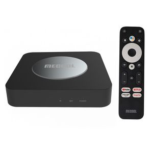 Mecool Km2 <span class=keywords><strong>Plus</strong></span> Android TV Box Amlogic S905X4 Quad Core 4K Ultra HD Wifi 6 BT Control Remoto por Voz 2GB RAM 16GB ROM - Product Image 1