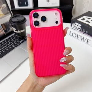 Funda Transparente de TPU con Rayas Neón para iPhone 17 16 15 14 Air Pro Max, Carcasa Trasera Suave Antigolpes - Product Image 5
