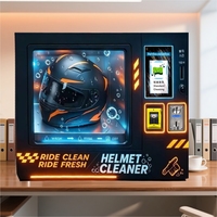 Máquina expendedora de limpieza de cascos de motocicleta con vapor sanitario, función SDK y gestión basada en la nube