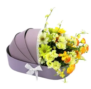 Sevgililer günü düğün el hediye toptan ambalaj için özelleştirilmiş yüksek kalite desen tasarım Logo çiçek kutusu