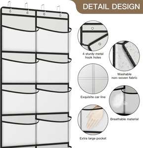 Organizador Colgante para Armario de 5 Compartimentos, Bolsa de Almacenamiento de Gran Capacidad para Detrás de la Puerta, Bolsa de Almacenamiento Multifuncional - Product Image 6
