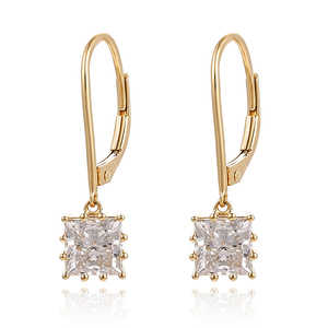 Bijoux en diamant sur mesure, coupe princesse, diamant certifié IGI, boucles d'oreilles en diamant de laboratoire, bijoux pour femmes, tendance, pendentif en or massif 18 carats ou 14 carats. - Product Image 3