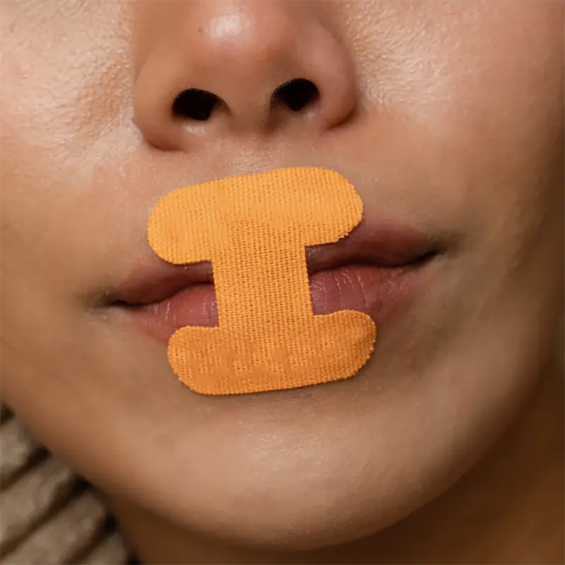 Kostenlose Probe Mundband, Anti Schnarch Mundst reifen Entwickeln Sie das Nasen atem Gewohnheit Nasen schlaf Mundband