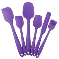 Ensemble de spatules en silicone monobloc, résistantes à la chaleur, antiadhésives, ustensiles de cuisine et de pâtisserie