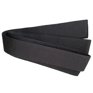 Fabricación Woosung Bjj cinturones de artes marciales cinturones de Karate Taekwondo cinturón negro para la venta