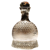 Carafe Rotative de Luxe Discret Haut de Gamme en Cristal Transparent pour la Maison, Distributeur Élégant de Vin