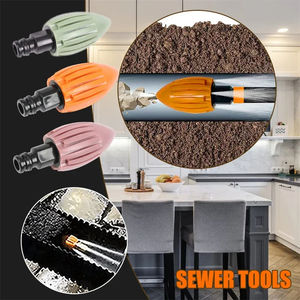 Boquilla de limpieza de desagües para el hogar al por mayor, limpiador de tuberías de drenaje de techo para manguera de jardín, agua para limpieza de desagües - Product Image 3