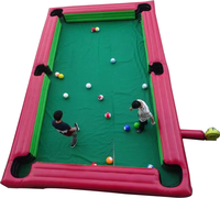 20 pies 30 pies comercial PVC divertido humano inflable fútbol juego Snookball piscina mesa de billar con bola