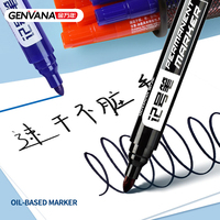 Stylo marqueur permanent GENVANA pour la papeterie, séchage rapide, imperméable, à base d'huile, pour les commandes en gros et les achats en vrac