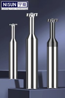 Fraise à rainurer à six dents M2 HSS M35 PM en carbure de tungstène avec revêtement AlTiN pour machines-outils CNC haute vitesse