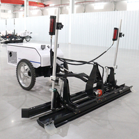 Ponceuse haute vitesse HWAON à deux ou quatre roues, machine vibrante automatique de nivellement laser 5,5 kW, 2-3 heures