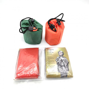 <b>Emergency</b> Raincoat Single Person Waterproof Windproof Reflective Portable Camping Outdoor Survival <b>Poncho</b> Universal Fit - Product Image 3