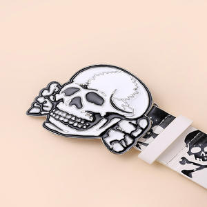 Hot Girl Style American Skull <b>Belt</b> Women's 2024 New <b>Jeans</b> Decorative <b>Belt</b> - Product Image 3