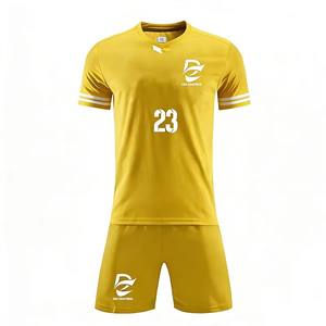 Uniforme de Fútbol de Poliéster Sublimado, Transpirable y de Secado Rápido, Unisex, Personalizable con Nombre, Número, Logotipo y Franjas, para Entrenamiento y Partidos - Product Image 2