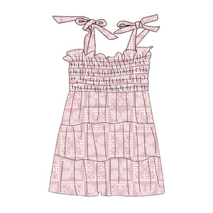 Wholesale Hawaii Theme Women Smocked <strong>Dress</strong> Tie <strong>up</strong> Sleeveless Milk Silk Fabric <strong>Adult</strong> Women <strong>Dress</strong> - Product Image 3
