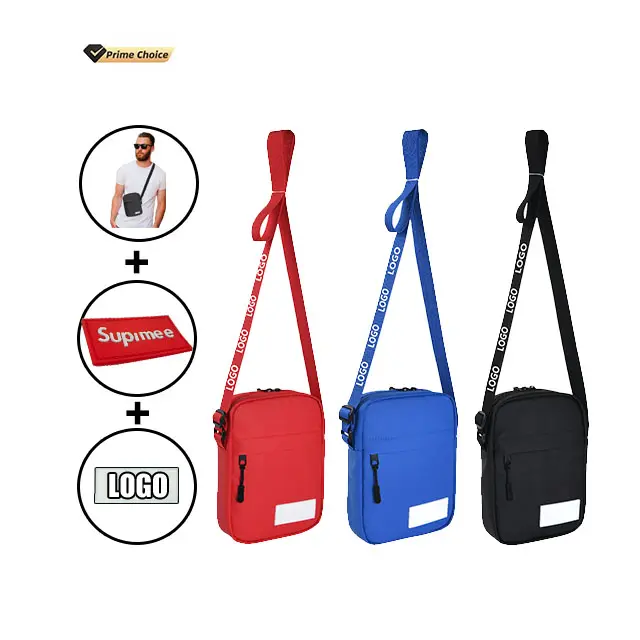 OEM nylon unisex Outdoor leisure purses long strip sling small straps custom shoulder mens crossbody bag men's messenger bags
