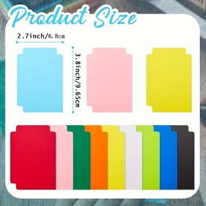 Separadores de Tarjetas de Plástico Multicolores Esmerilados con Pestañas, Cierre Vertical Estándar con Clip, Compatible con TCG, 2.7 x 3.8 Pulgadas - Product Image 5