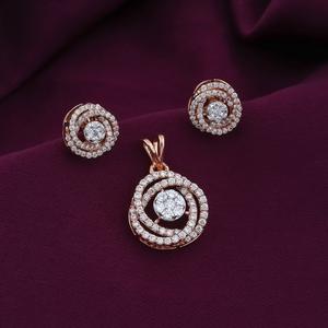 Conjunto de Colgante de Diamante Moissanite de Lujo con Piedra de Color Blanco, Claridad y Brillo VVS, para Mujer, Joyería para Fiestas y Eventos Nocturnos - Product Image 3