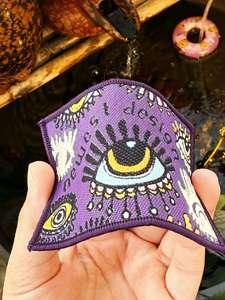 ป้ายทอแบบกำหนดเอง <span class=keywords><strong>สัญลักษณ์</strong></span>ความเป็นกลุ่ม สำหรับชมรมมอเตอร์ไซค์ ลายดอกไม้ หัวใจ เป็นมิตรกับสิ่งแวดล้อม ป้ายโพลีเอสเตอร์แบบเย็บติด - Product Image 6